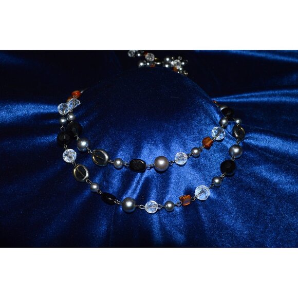 Premier Designs Mix It Up Necklace Faux Pearls Mother of Pearl Shell Beads - Picture 5 of 5